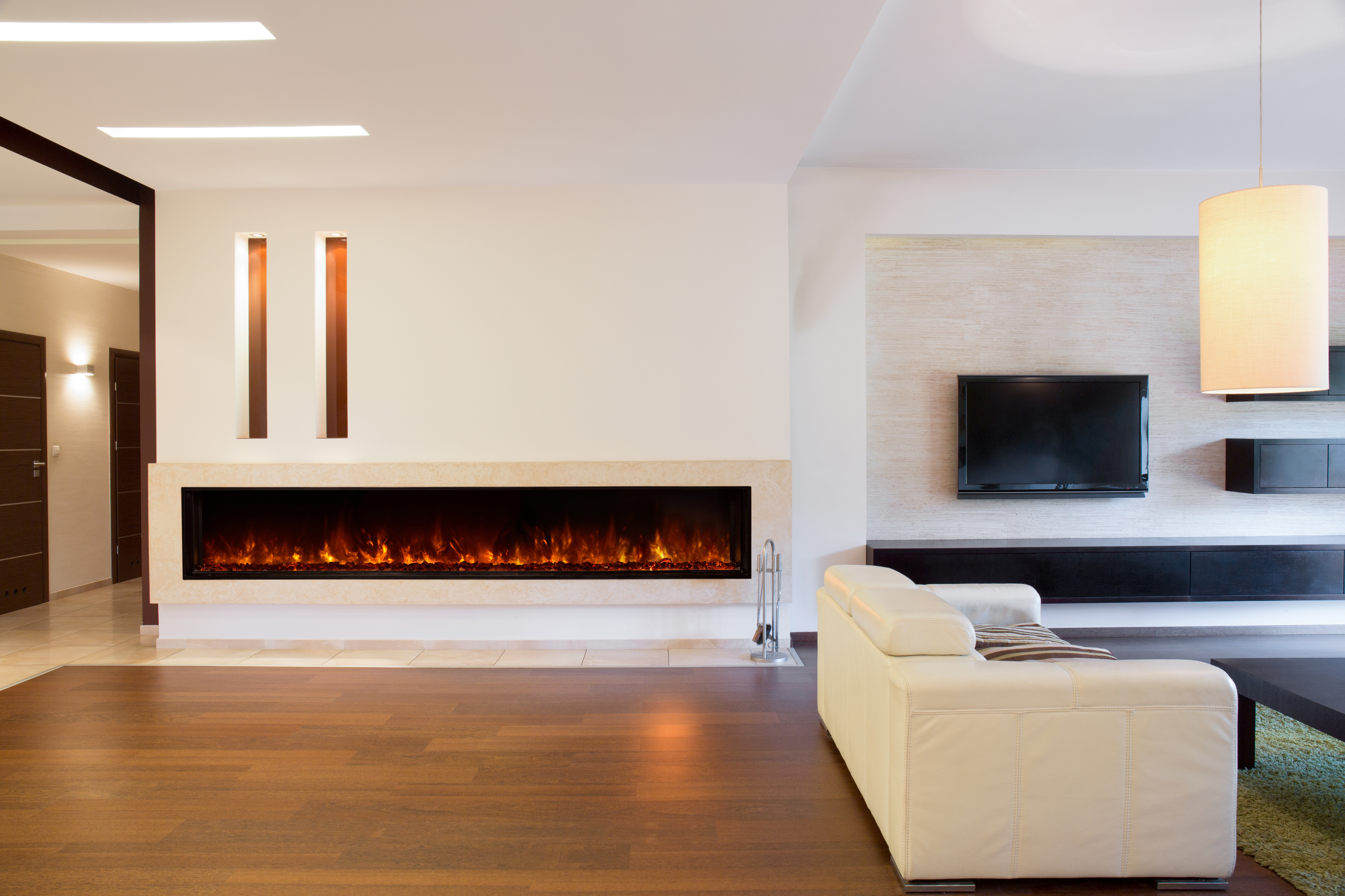 Minimalist Modern Portable Fireplace for Living room